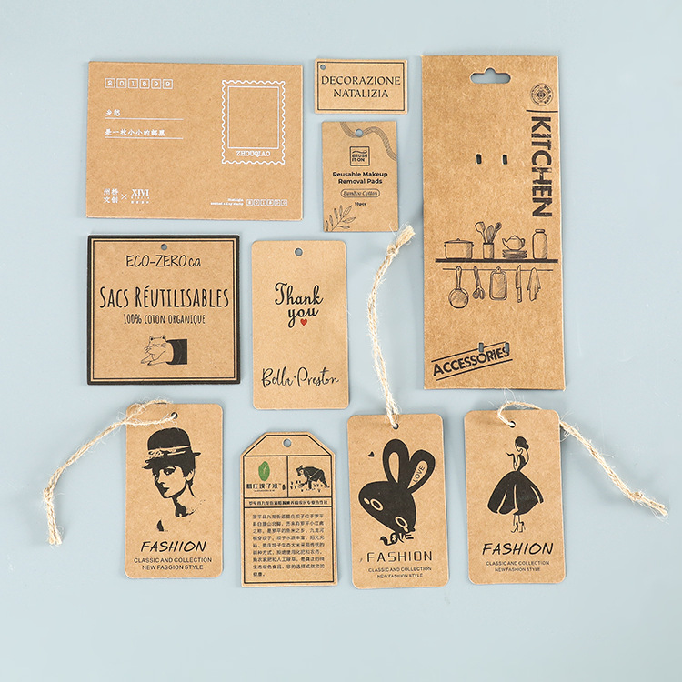 Egyedi nátronpapír akasztócímke